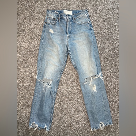 MOTHER Superior | The Tomcat The Confession Size 25 Distressed Button Fly - Picture 9 of 13